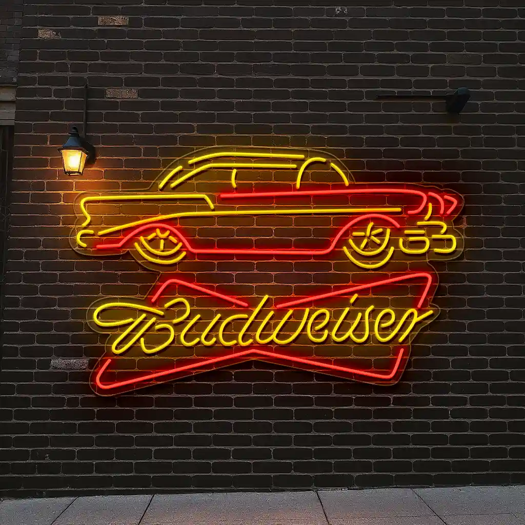retro car neon sign classic auto aesthetic for bars 1 retro car neon sign classic auto aesthetic for bars 1