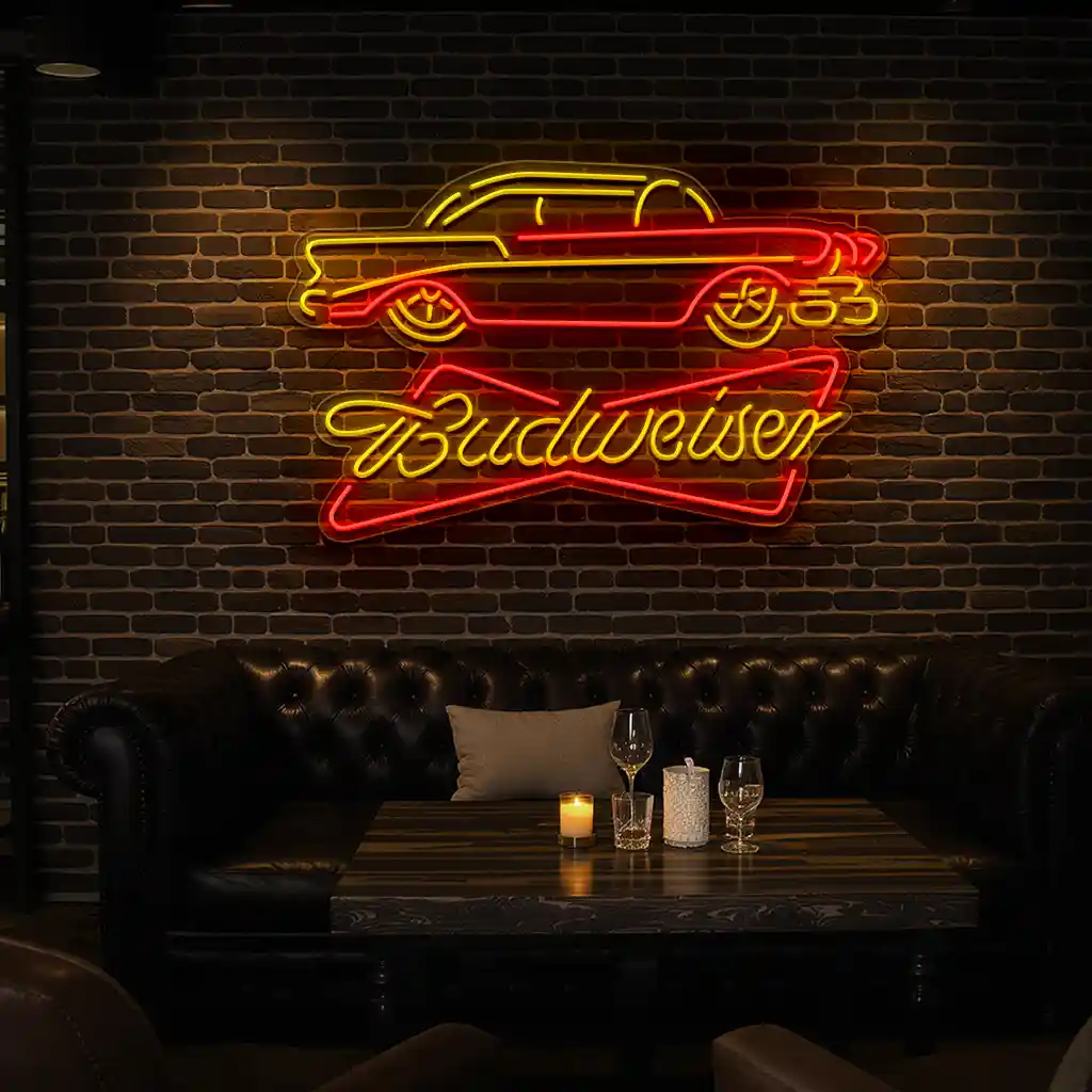 retro car neon sign classic auto aesthetic for bars 2 retro car neon sign classic auto aesthetic for bars 2