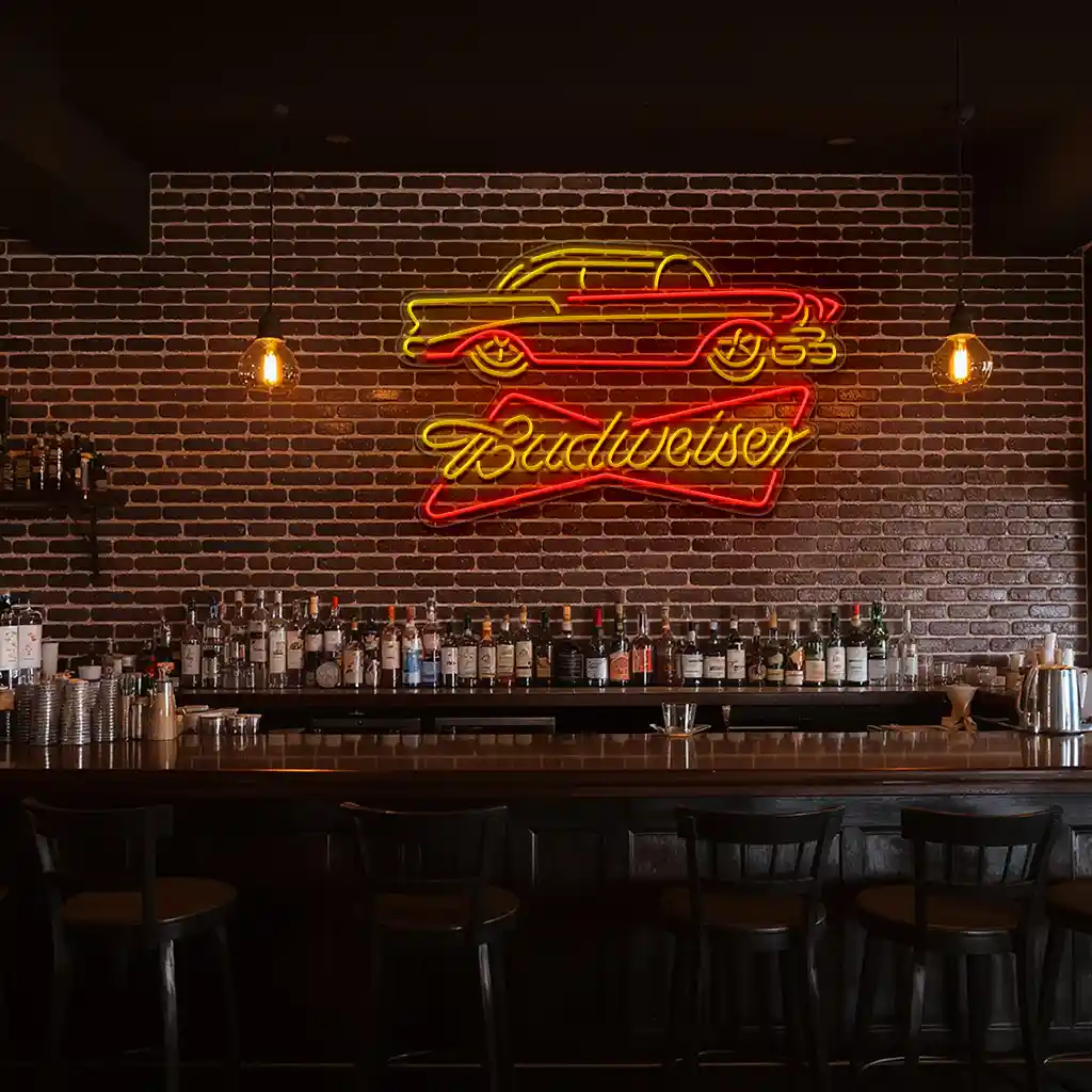 retro car neon sign classic auto aesthetic for bars 3 retro car neon sign classic auto aesthetic for bars 3