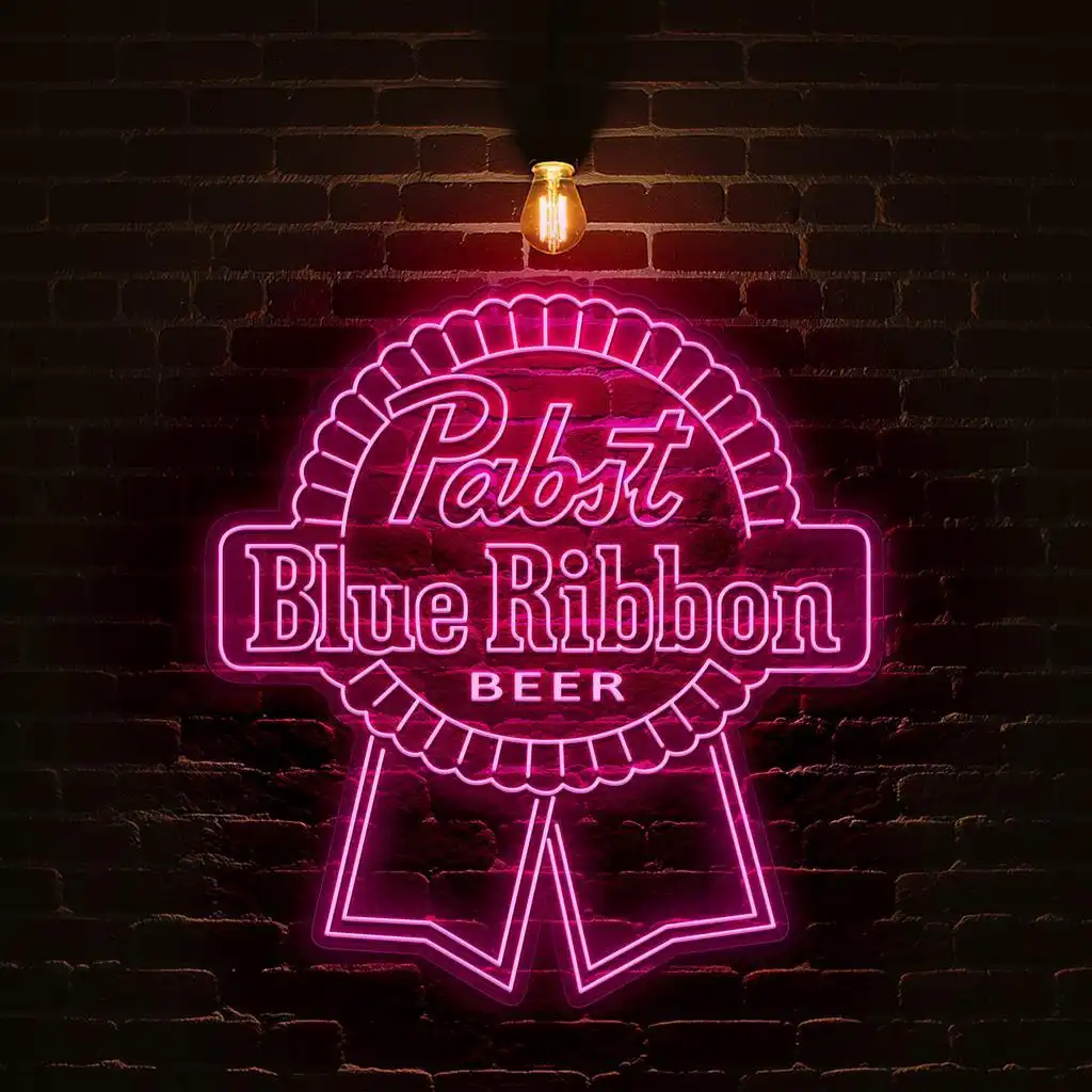stunning neon blue ribbon sign for beer lovers and collectors latest model stunning neon blue ribbon sign for beer lovers and collectors latest model