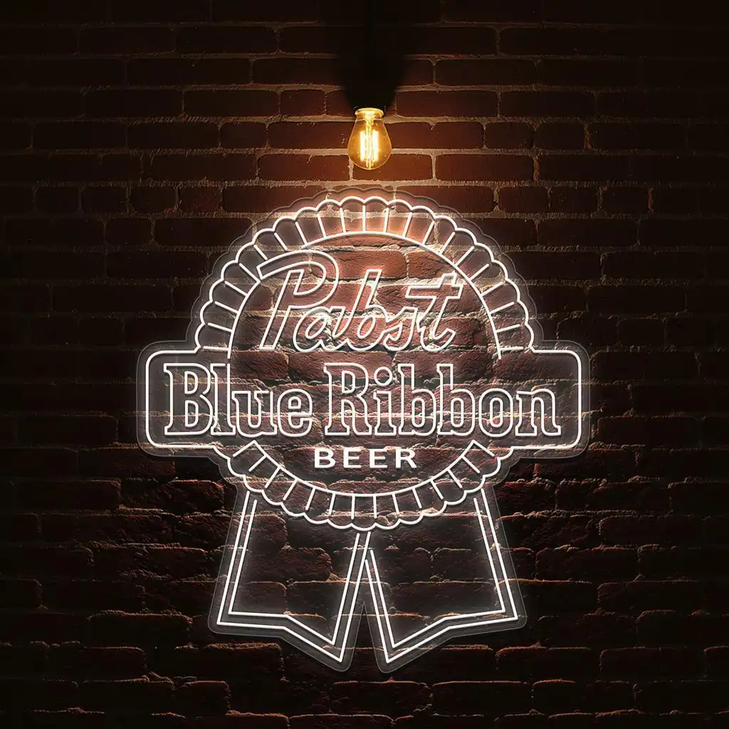 stunning neon blue ribbon sign for beer lovers and collectors new arrival stunning neon blue ribbon sign for beer lovers and collectors new arrival