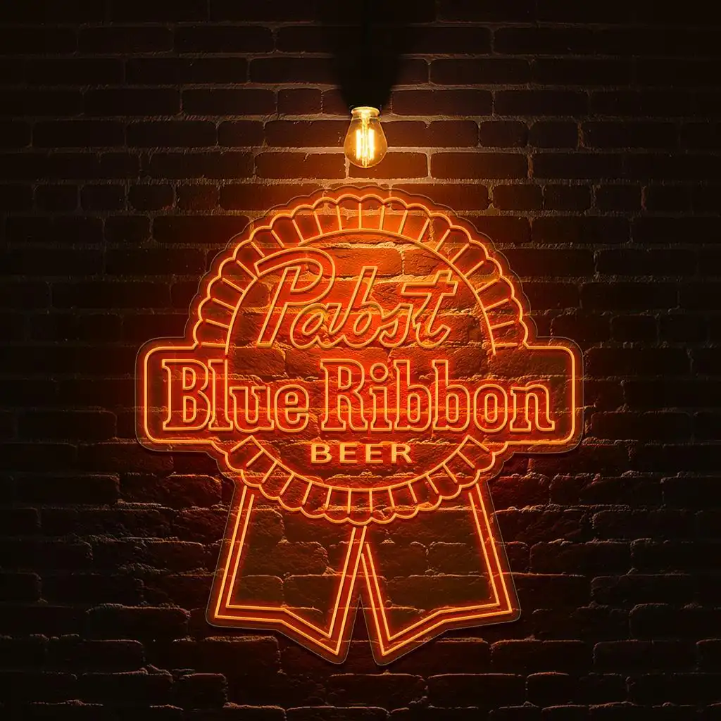 stunning neon blue ribbon sign for beer lovers and collectors top rated stunning neon blue ribbon sign for beer lovers and collectors top rated