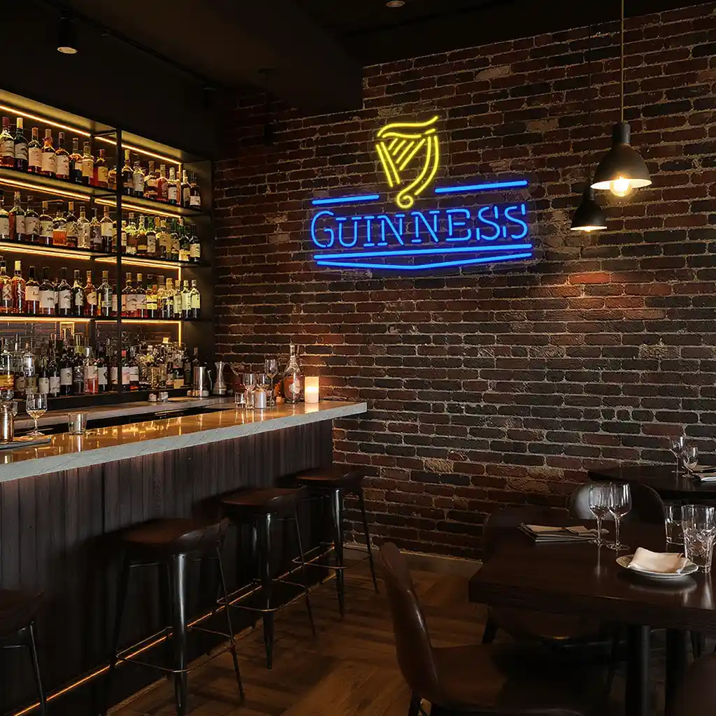 stunning neon guinness sign design for home bar decor ideas trendy stunning neon guinness sign design for home bar decor ideas trendy