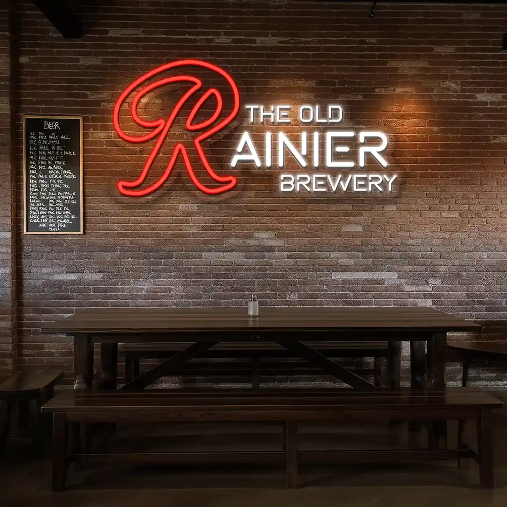 stunning neon sign designs for the old rainier brewery high quality stunning neon sign designs for the old rainier brewery high quality