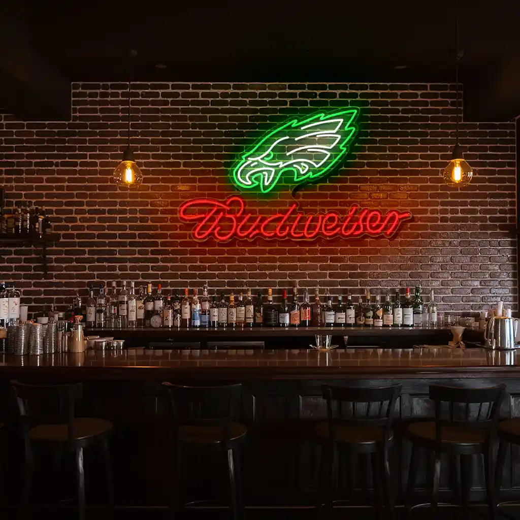 stunning neon signs eagles and budweiser for your space decor fashion forward stunning neon signs eagles and budweiser for your space decor fashion forward