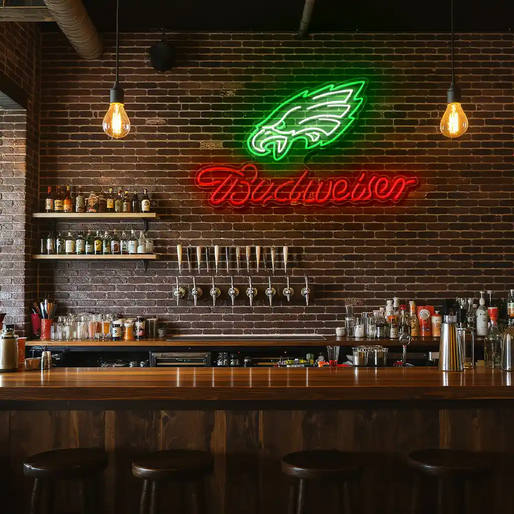 stunning neon signs eagles and budweiser for your space decor trendy stunning neon signs eagles and budweiser for your space decor trendy