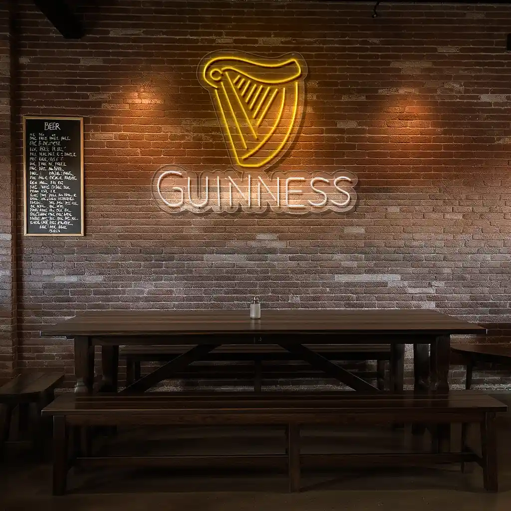 stunning neon signs unique guinness harp design for bars top rated stunning neon signs unique guinness harp design for bars top rated