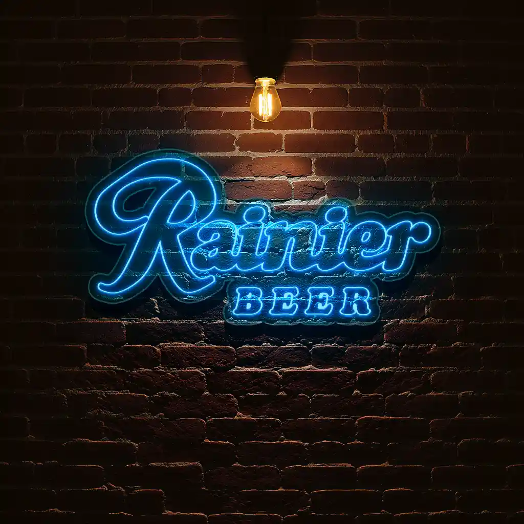 stunning rainier beer neon sign vibrant bar decor for any space best selling stunning rainier beer neon sign vibrant bar decor for any space best selling