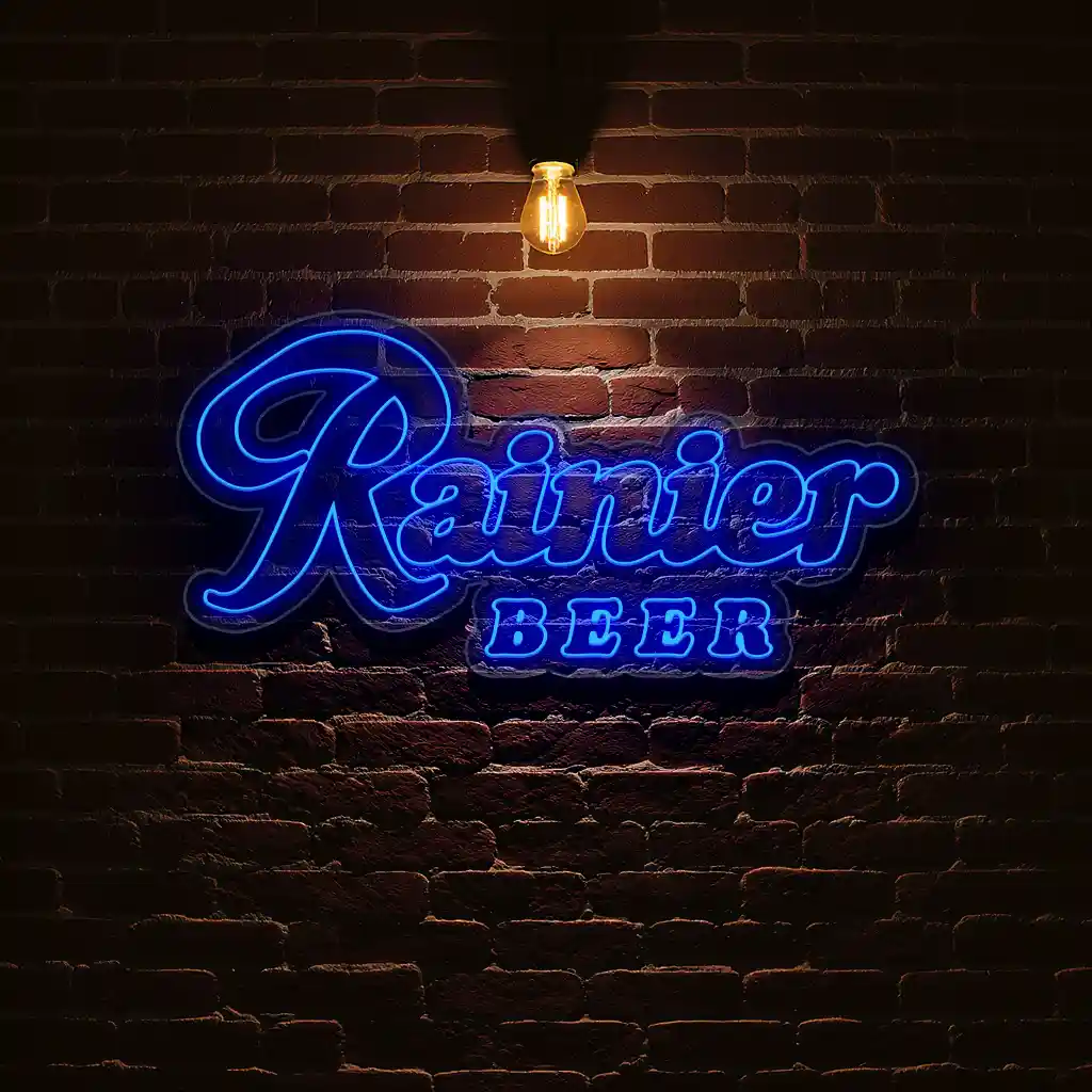 stunning rainier beer neon sign vibrant bar decor for any space premium grade stunning rainier beer neon sign vibrant bar decor for any space premium grade