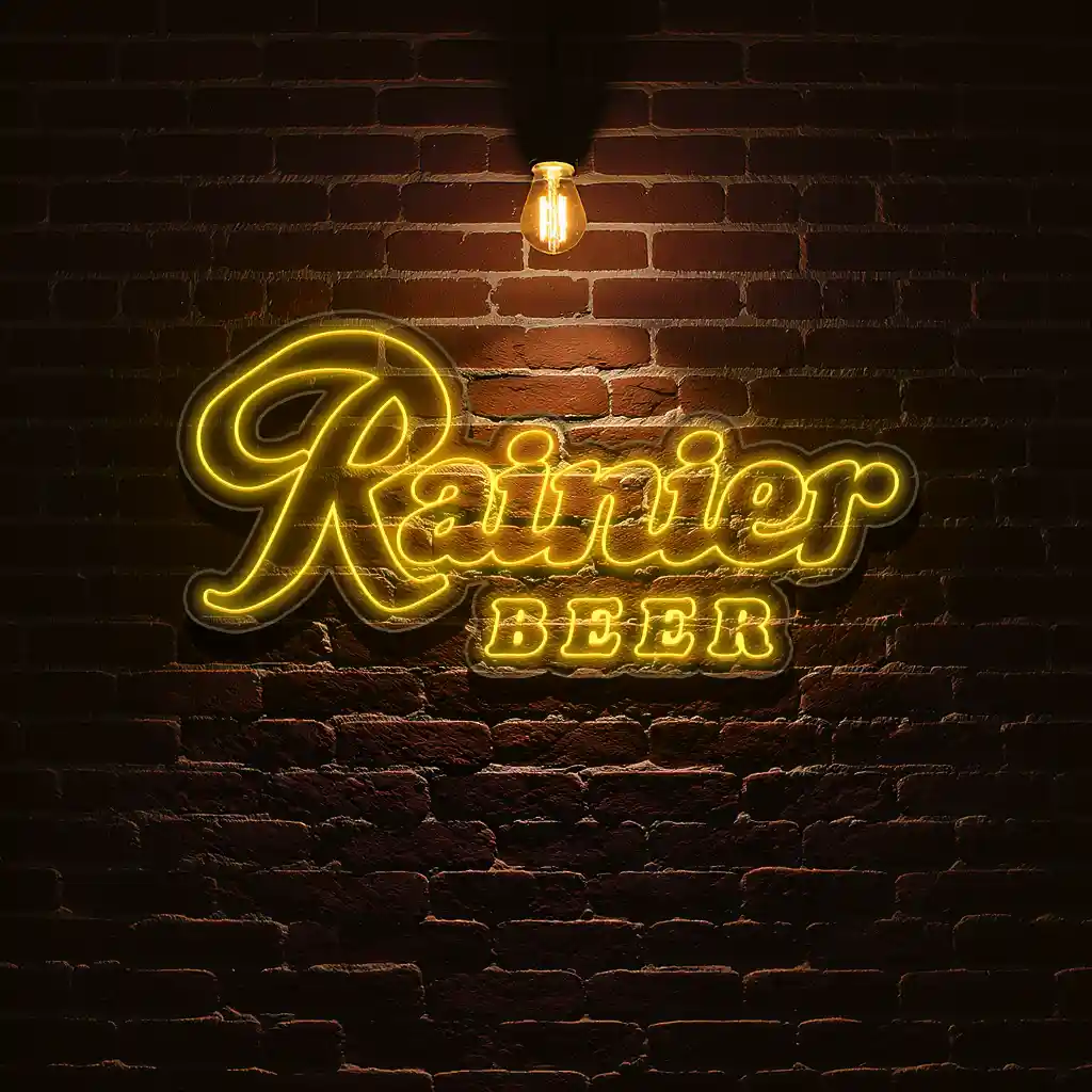 stunning rainier beer neon sign vibrant bar decor for any space top rated stunning rainier beer neon sign vibrant bar decor for any space top rated
