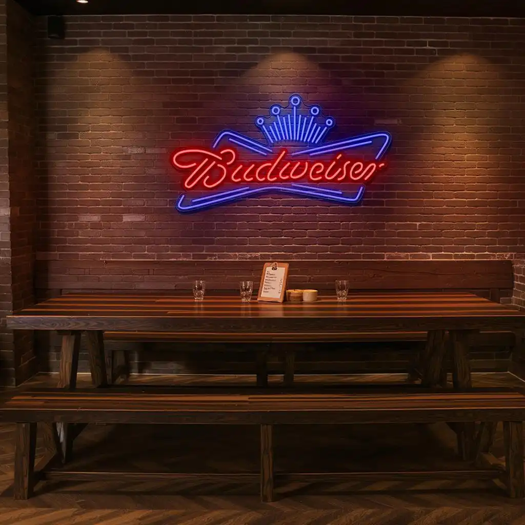 stylish budweiser neon sign perfect for home bar decoration top rated stylish budweiser neon sign perfect for home bar decoration top rated