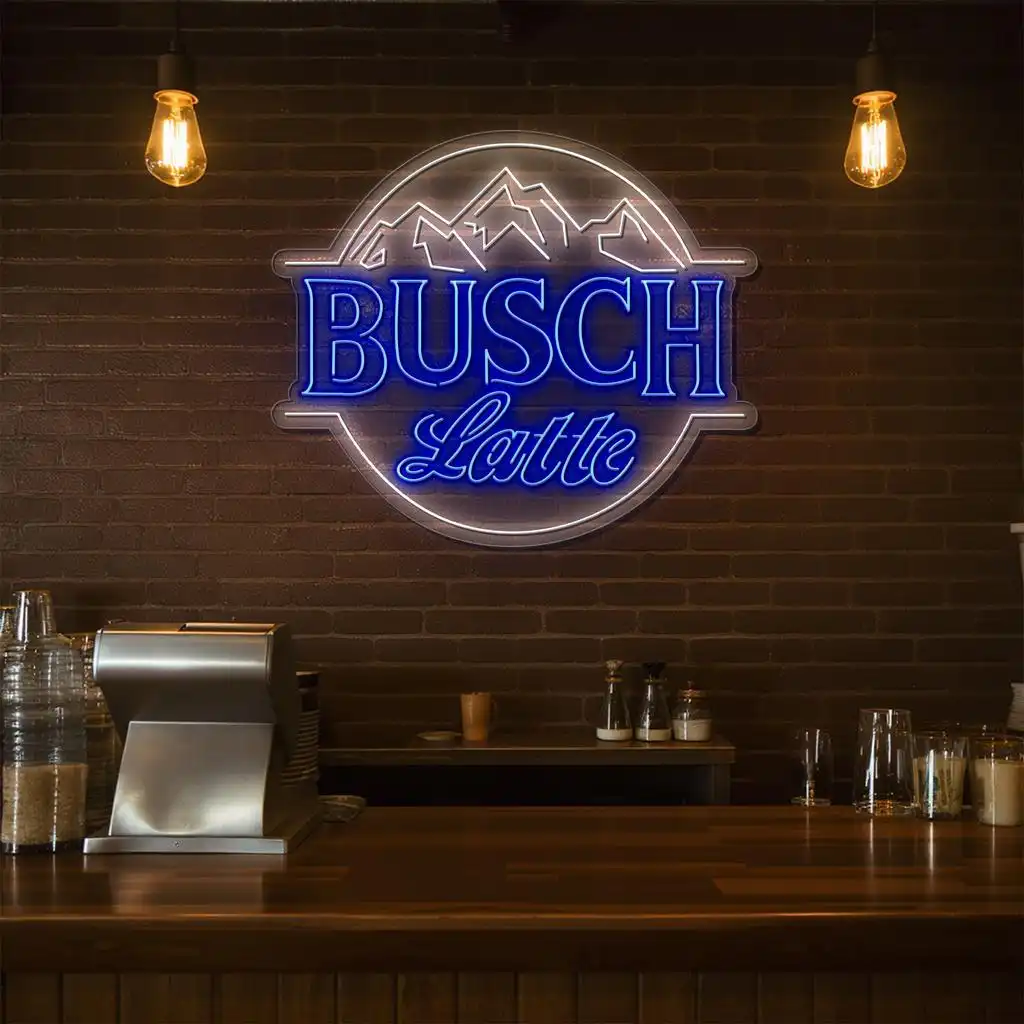 stylish busch latte neon sign for unique home decor lighting premium grade stylish busch latte neon sign for unique home decor lighting premium grade
