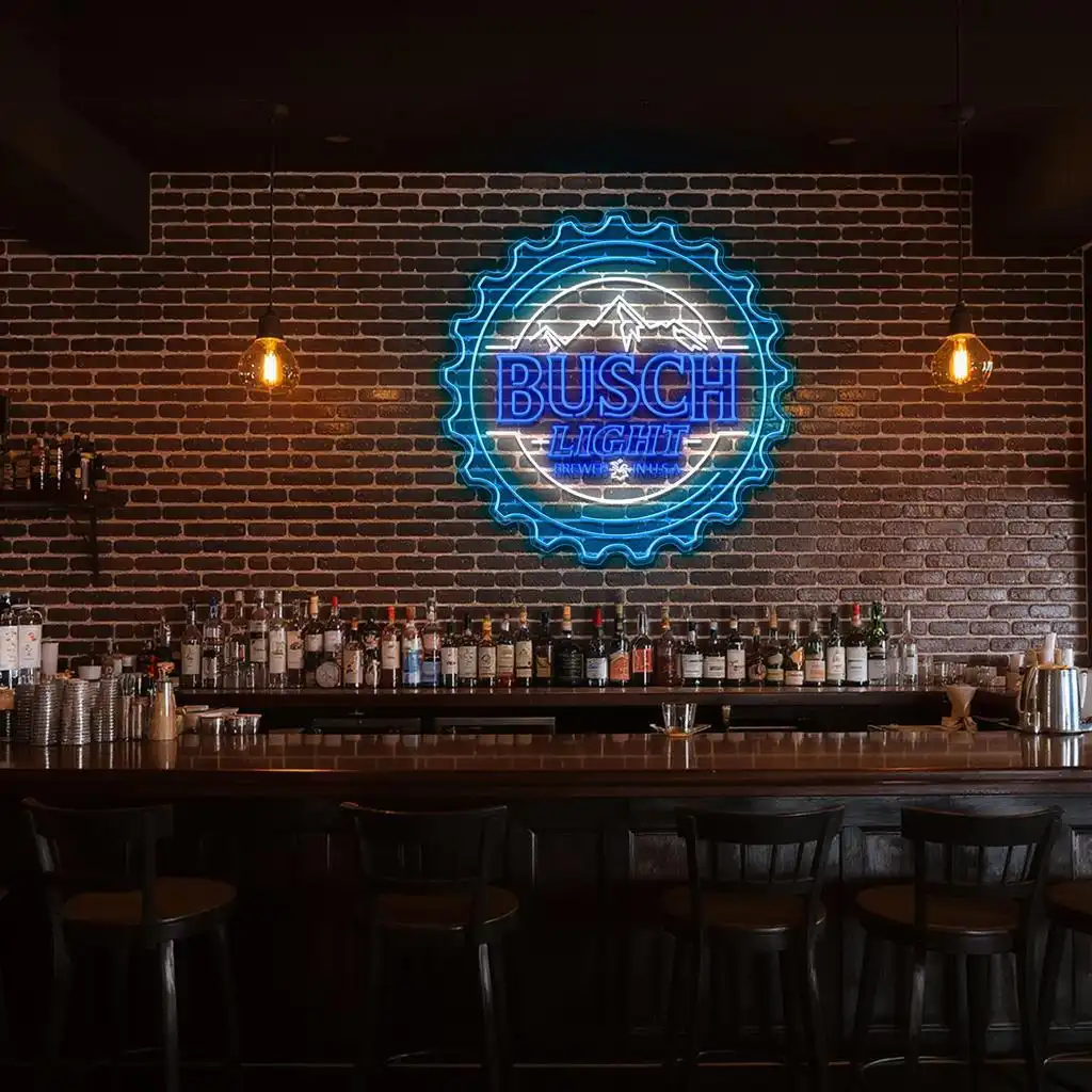 stylish busch light neon sign for your home bar decor fashion forward stylish busch light neon sign for your home bar decor fashion forward
