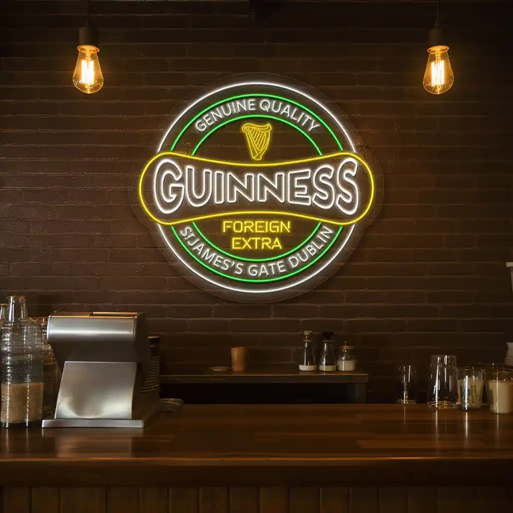 stylish guinness neon sign for home bar decoration ideas fashion forward stylish guinness neon sign for home bar decoration ideas fashion forward