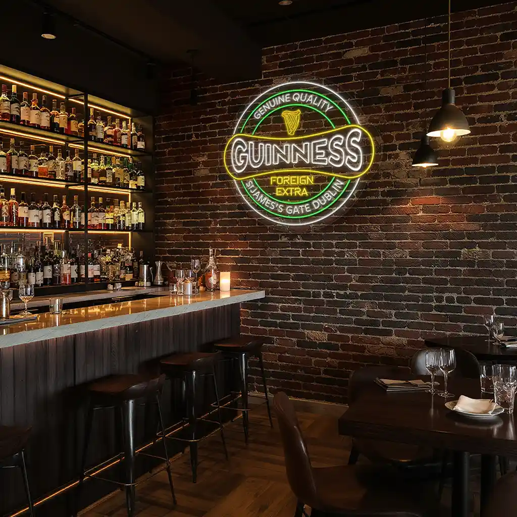 stylish guinness neon sign for home bar decoration ideas trendy stylish guinness neon sign for home bar decoration ideas trendy