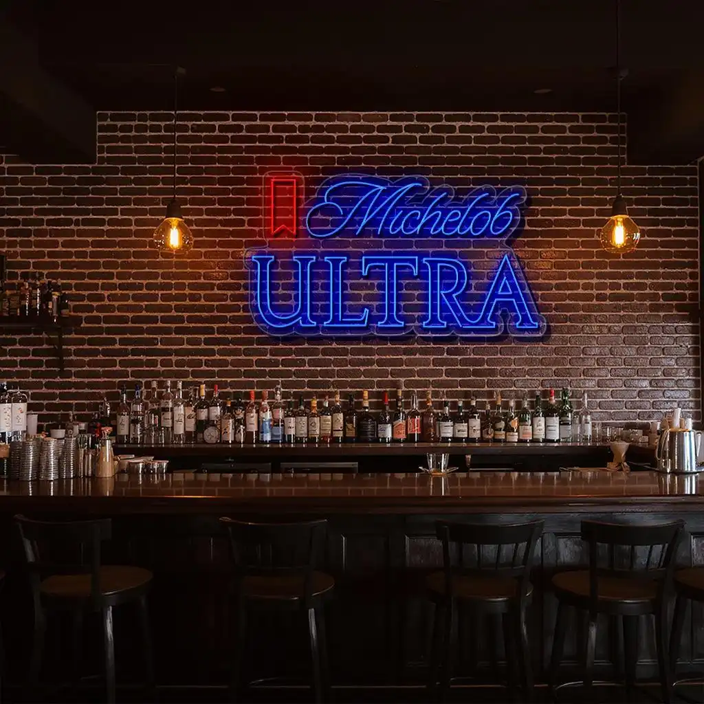 stylish michelob ultra neon sign for home bar decor fashion forward stylish michelob ultra neon sign for home bar decor fashion forward
