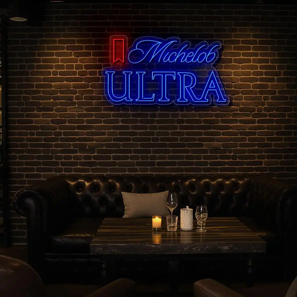stylish michelob ultra neon sign for home bar decor premium grade stylish michelob ultra neon sign for home bar decor premium grade