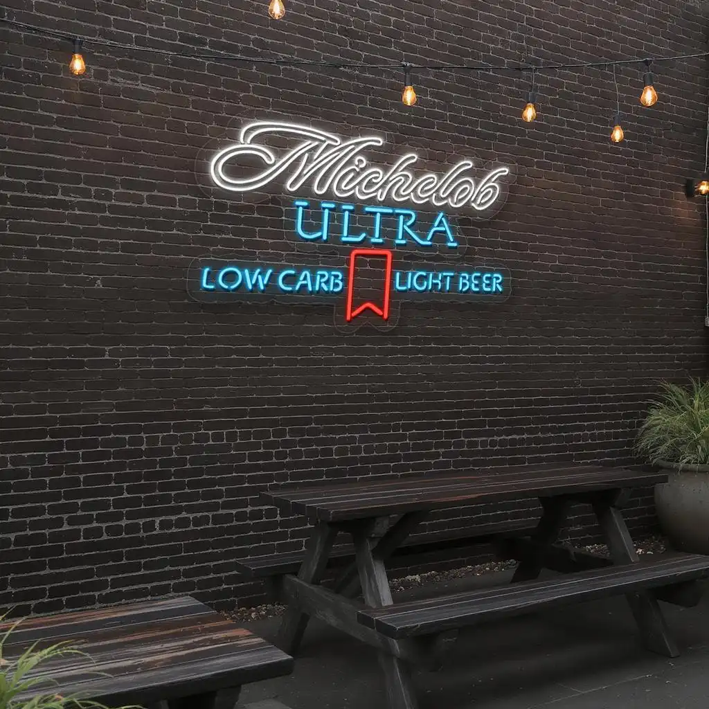 stylish michelob ultra neon sign for low carb beer lovers premium grade stylish michelob ultra neon sign for low carb beer lovers premium grade