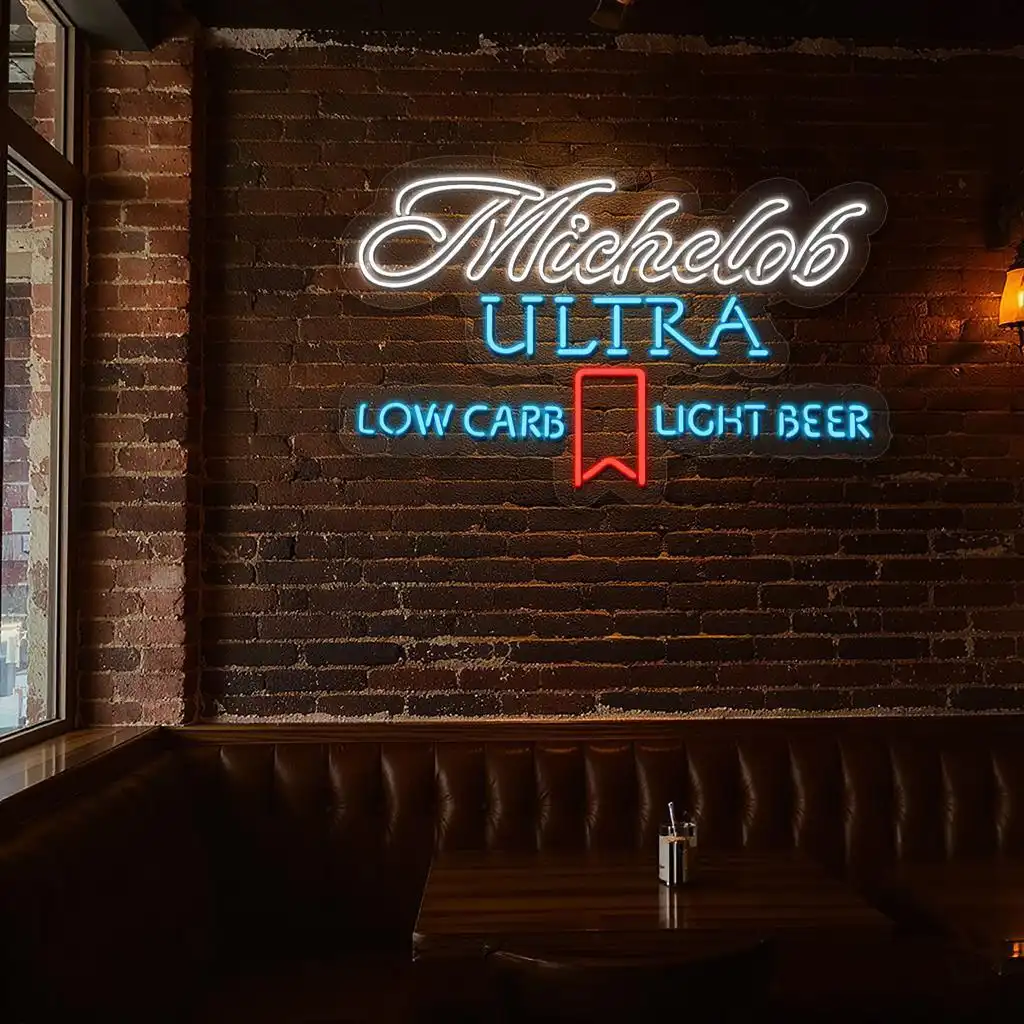 stylish michelob ultra neon sign for low carb beer lovers trendy stylish michelob ultra neon sign for low carb beer lovers trendy