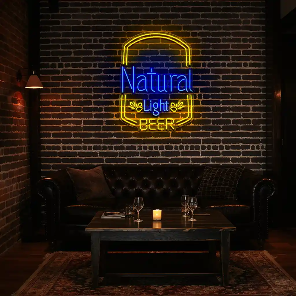 stylish neon beer sign natural light design for your space fashion forward stylish neon beer sign natural light design for your space fashion forward