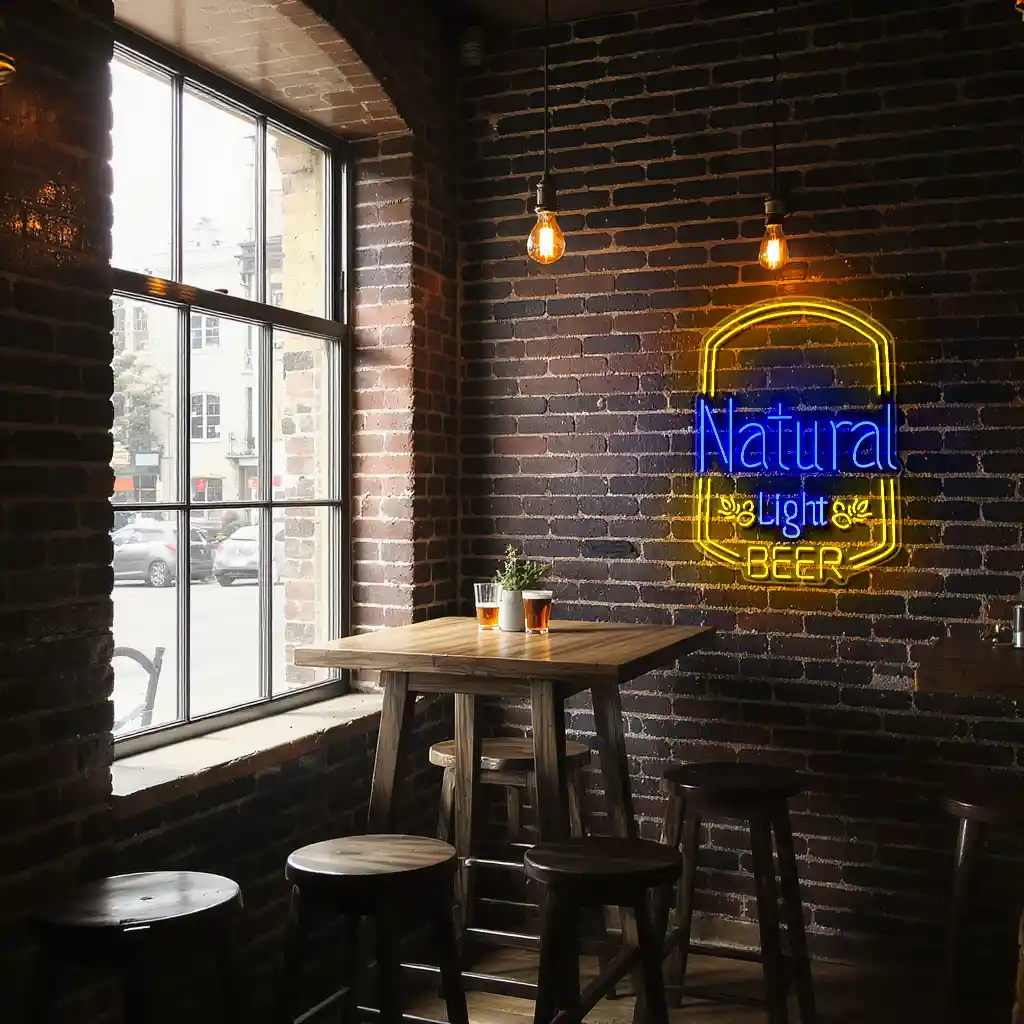 stylish neon beer sign natural light design for your space premium grade stylish neon beer sign natural light design for your space premium grade