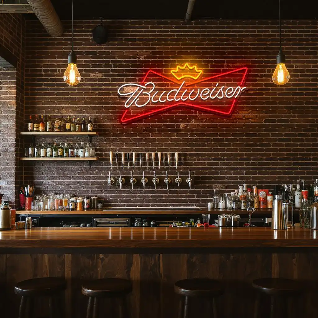 stylish neon budweiser sign for home bar or man cave decoration high quality stylish neon budweiser sign for home bar or man cave decoration high quality