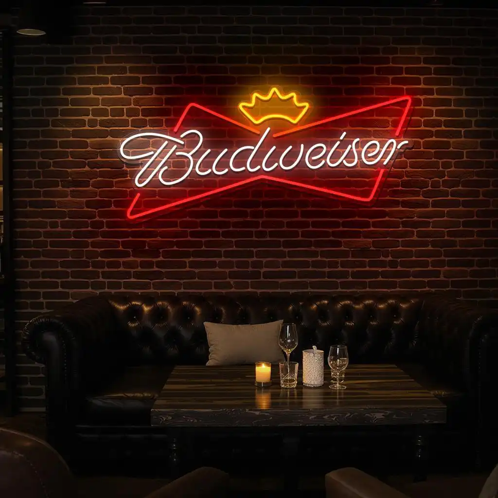 stylish neon budweiser sign for home bar or man cave decoration latest model stylish neon budweiser sign for home bar or man cave decoration latest model