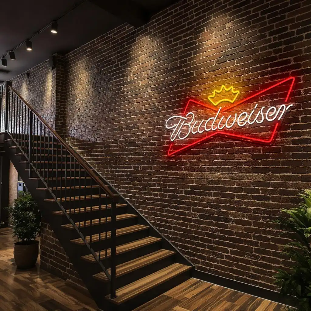 stylish neon budweiser sign for home bar or man cave decoration premium grade stylish neon budweiser sign for home bar or man cave decoration premium grade