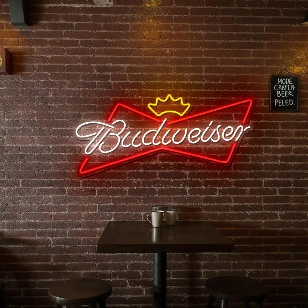 stylish neon budweiser sign for home bar or man cave decoration trendy stylish neon budweiser sign for home bar or man cave decoration trendy