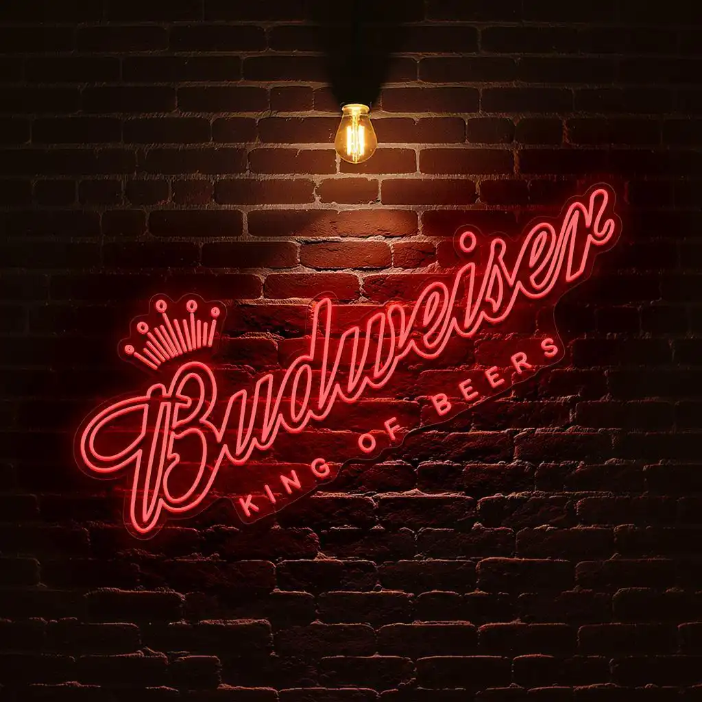 stylish neon budweiser sign illuminate your space with elegance best selling stylish neon budweiser sign illuminate your space with elegance best selling