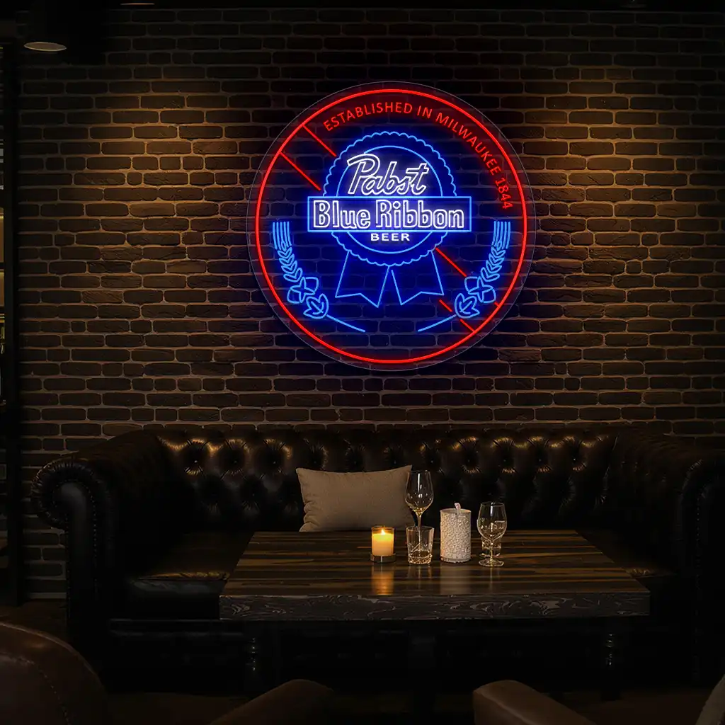 stylish neon pabst blue ribbon beer sign for unique decor latest model stylish neon pabst blue ribbon beer sign for unique decor latest model