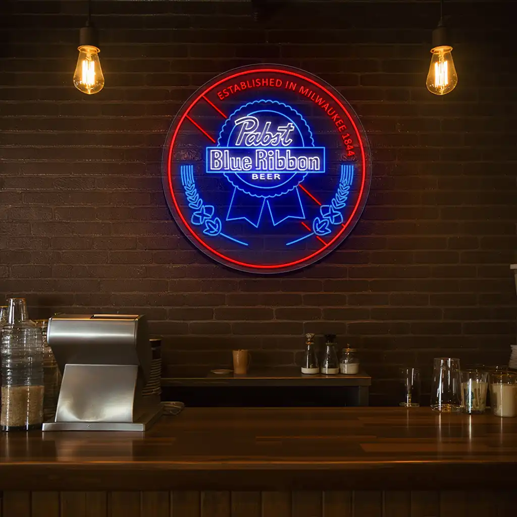 stylish neon pabst blue ribbon beer sign for unique decor top rated stylish neon pabst blue ribbon beer sign for unique decor top rated