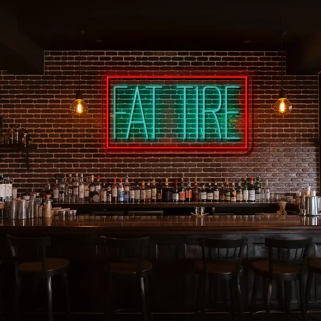 stylish neon sign design for a modern bar or restaurant setting fashion forward stylish neon sign design for a modern bar or restaurant setting fashion forward