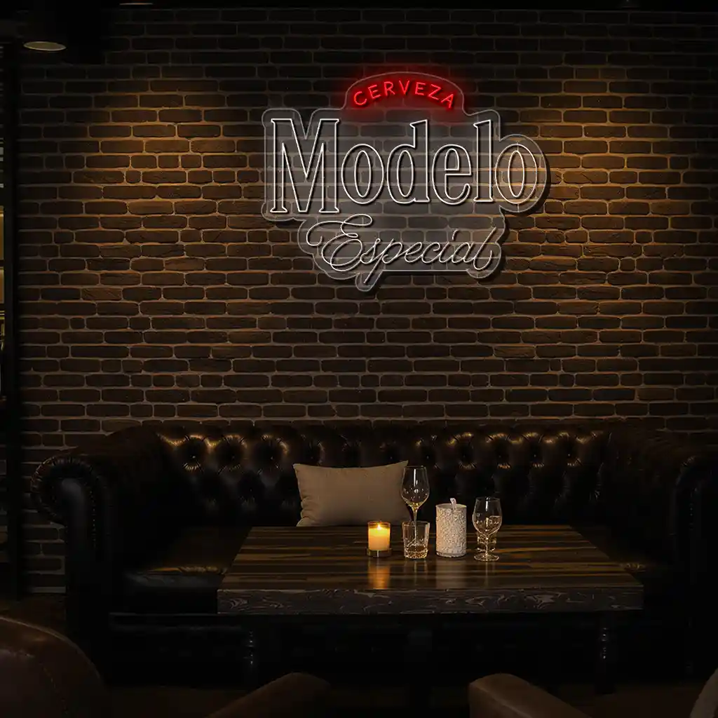 stylish neon sign design for modelo especial beer lovers premium grade stylish neon sign design for modelo especial beer lovers premium grade