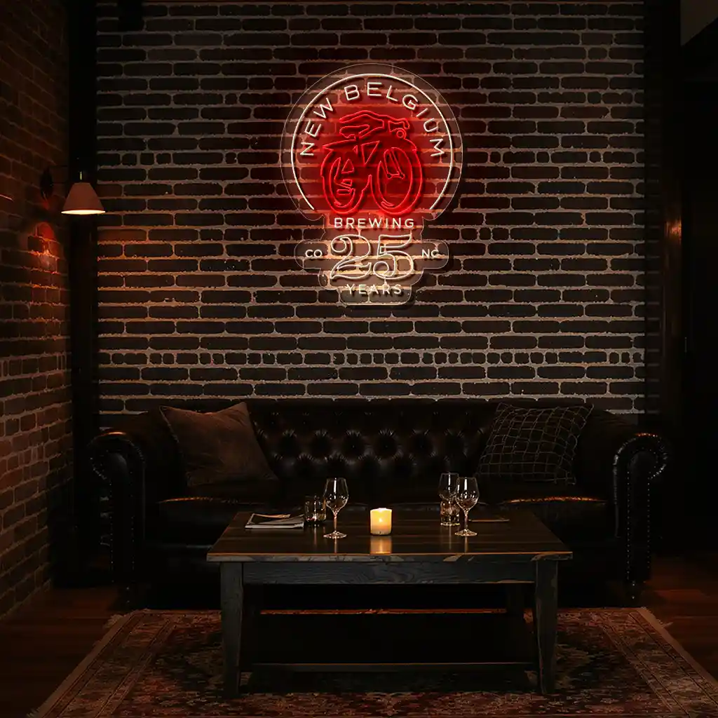 stylish neon sign design for new belgium brewings 25th year new arrival stylish neon sign design for new belgium brewings 25th year new arrival