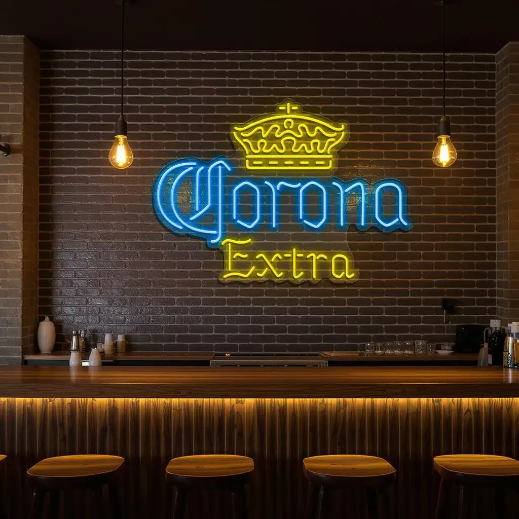 stylish neon sign design illuminate your space with corona extra high quality stylish neon sign design illuminate your space with corona extra high quality
