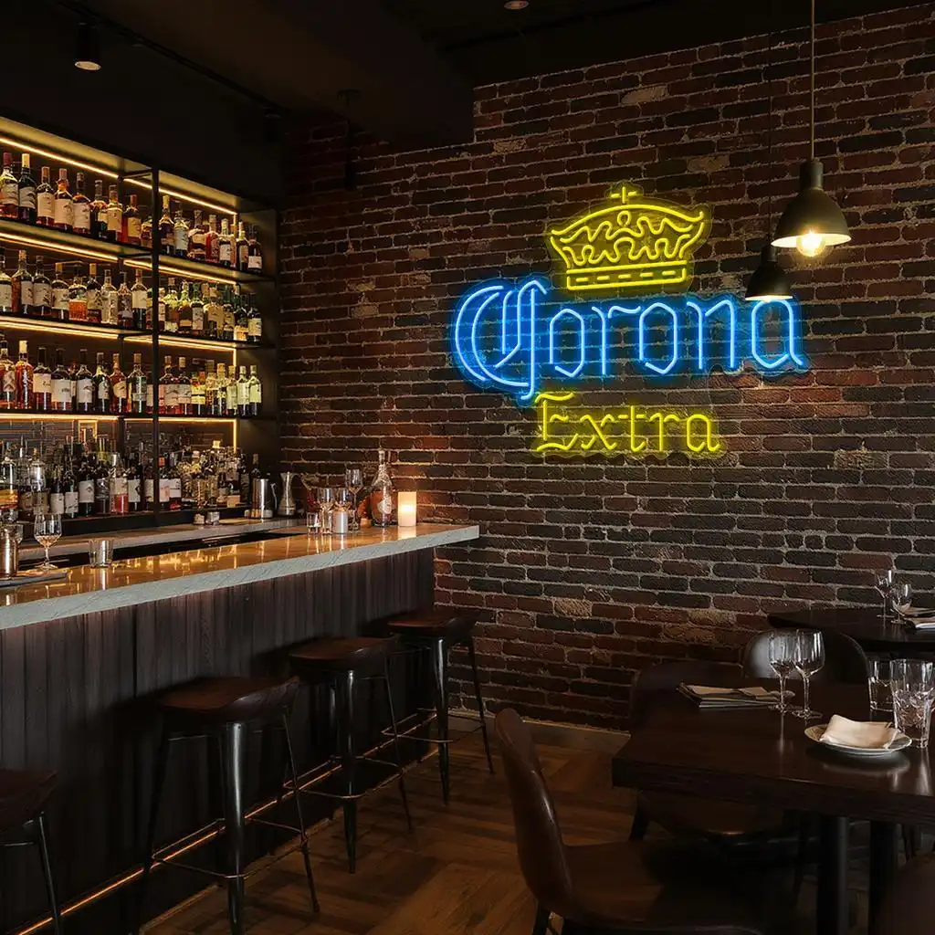 stylish neon sign design illuminate your space with corona extra premium grade stylish neon sign design illuminate your space with corona extra premium grade