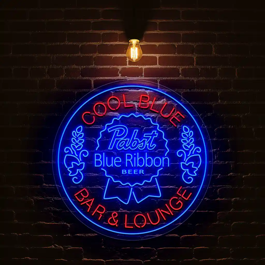 stylish neon sign design pabst blue ribbon bar lounge decor best selling stylish neon sign design pabst blue ribbon bar lounge decor best selling