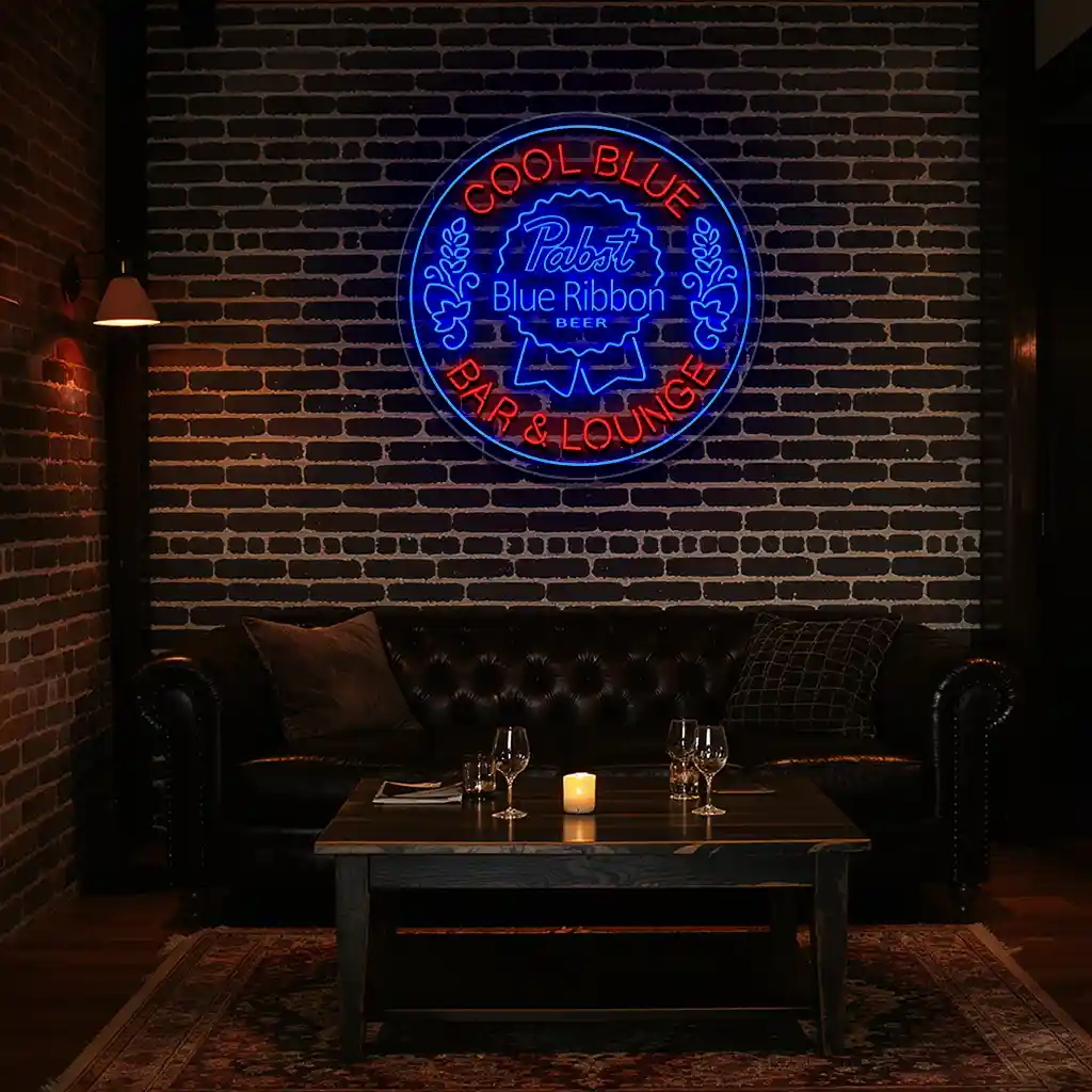 stylish neon sign design pabst blue ribbon bar lounge decor high quality stylish neon sign design pabst blue ribbon bar lounge decor high quality