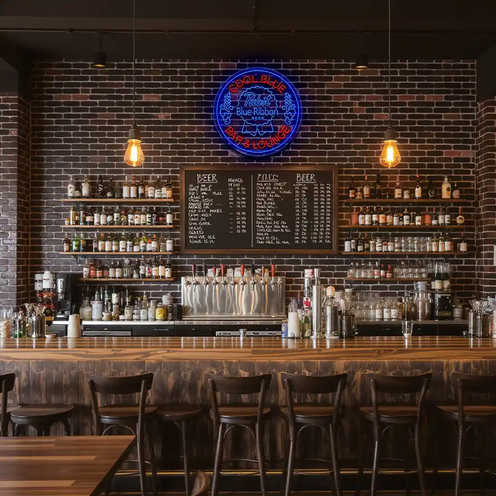 stylish neon sign design pabst blue ribbon bar lounge decor top rated stylish neon sign design pabst blue ribbon bar lounge decor top rated