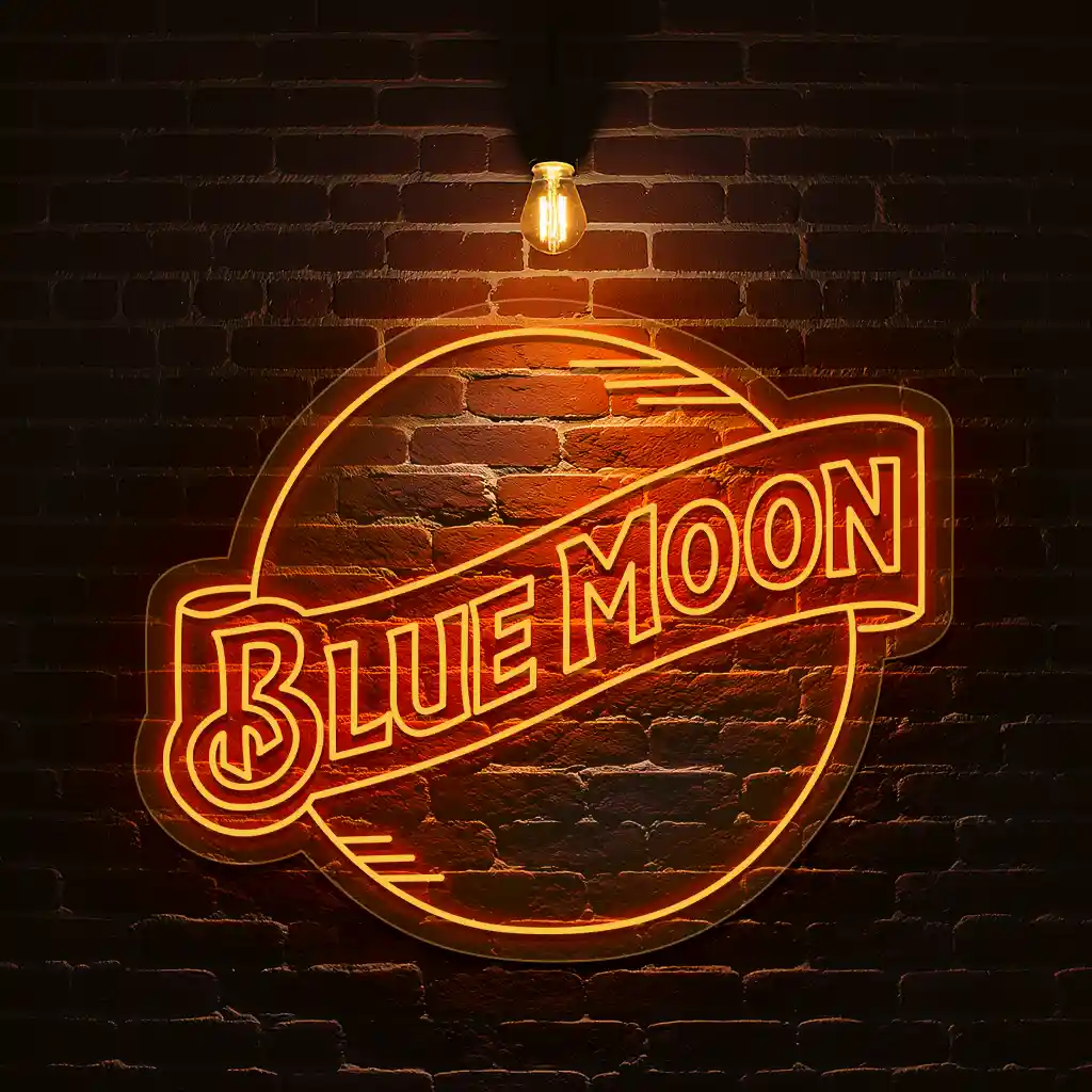 stylish neon sign designs capture the glow of blue moon charm best selling stylish neon sign designs capture the glow of blue moon charm best selling