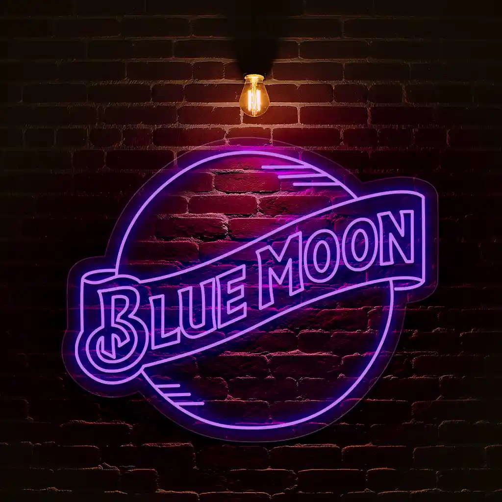 stylish neon sign designs capture the glow of blue moon charm new arrival stylish neon sign designs capture the glow of blue moon charm new arrival