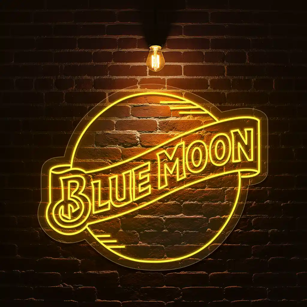 stylish neon sign designs capture the glow of blue moon charm trendy stylish neon sign designs capture the glow of blue moon charm trendy
