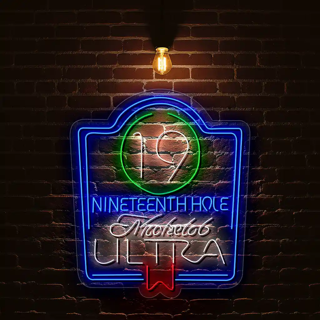 stylish neon sign nineteenth hole michelob ultra dcor best selling stylish neon sign nineteenth hole michelob ultra dcor best selling
