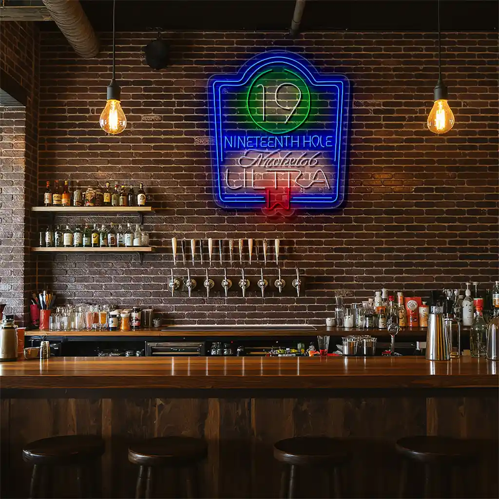 stylish neon sign nineteenth hole michelob ultra dcor high quality stylish neon sign nineteenth hole michelob ultra dcor high quality