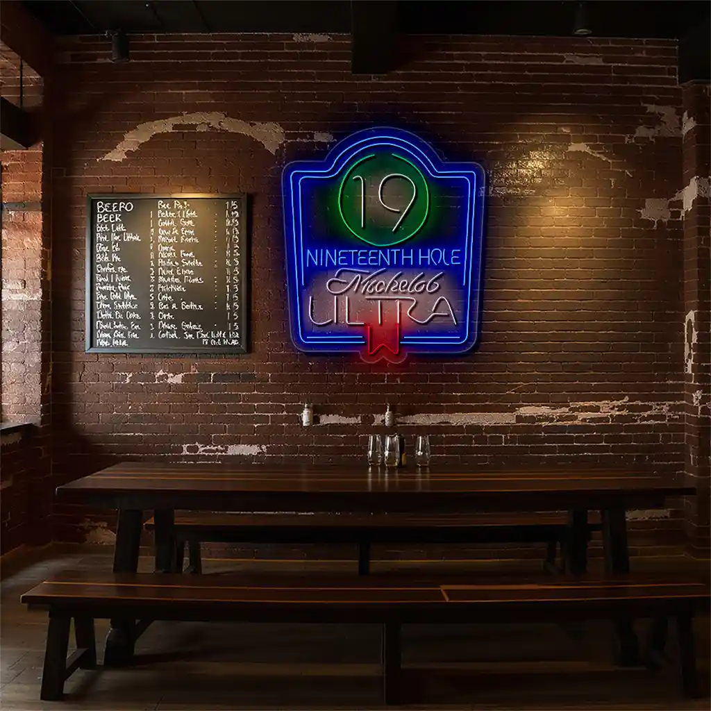 stylish neon sign nineteenth hole michelob ultra dcor latest model stylish neon sign nineteenth hole michelob ultra dcor latest model