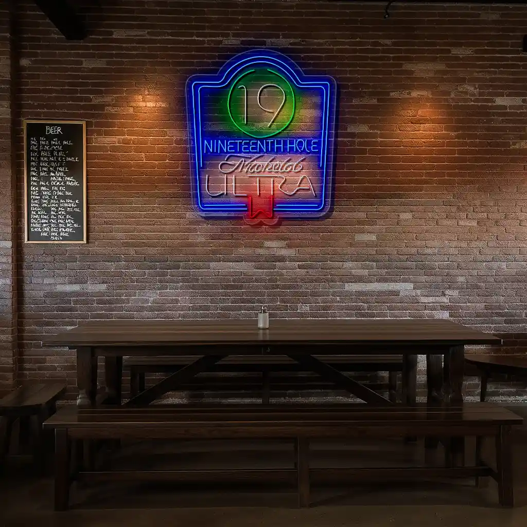 stylish neon sign nineteenth hole michelob ultra dcor top rated stylish neon sign nineteenth hole michelob ultra dcor top rated