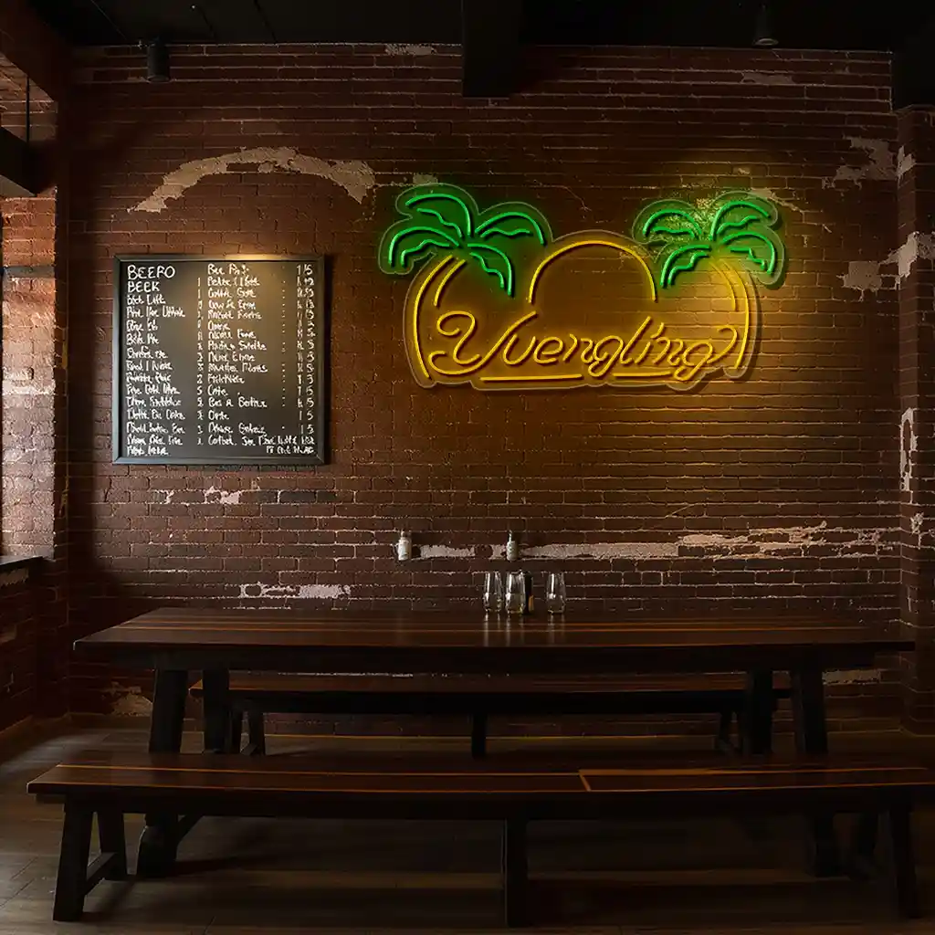 stylish neon sign with palm trees and sunset glow for decor latest model stylish neon sign with palm trees and sunset glow for decor latest model