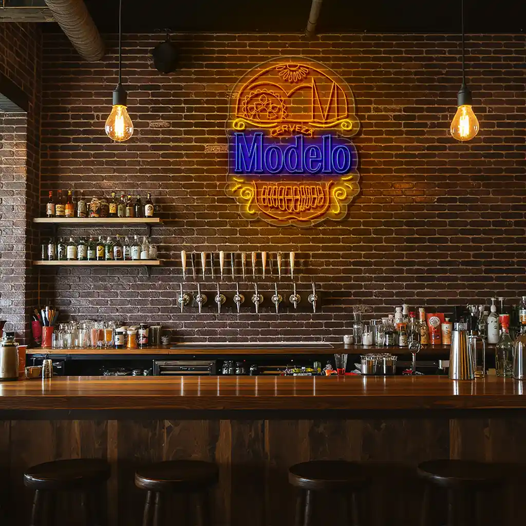 stylish neon signs capture the spirit of modelo cerveza high quality stylish neon signs capture the spirit of modelo cerveza high quality
