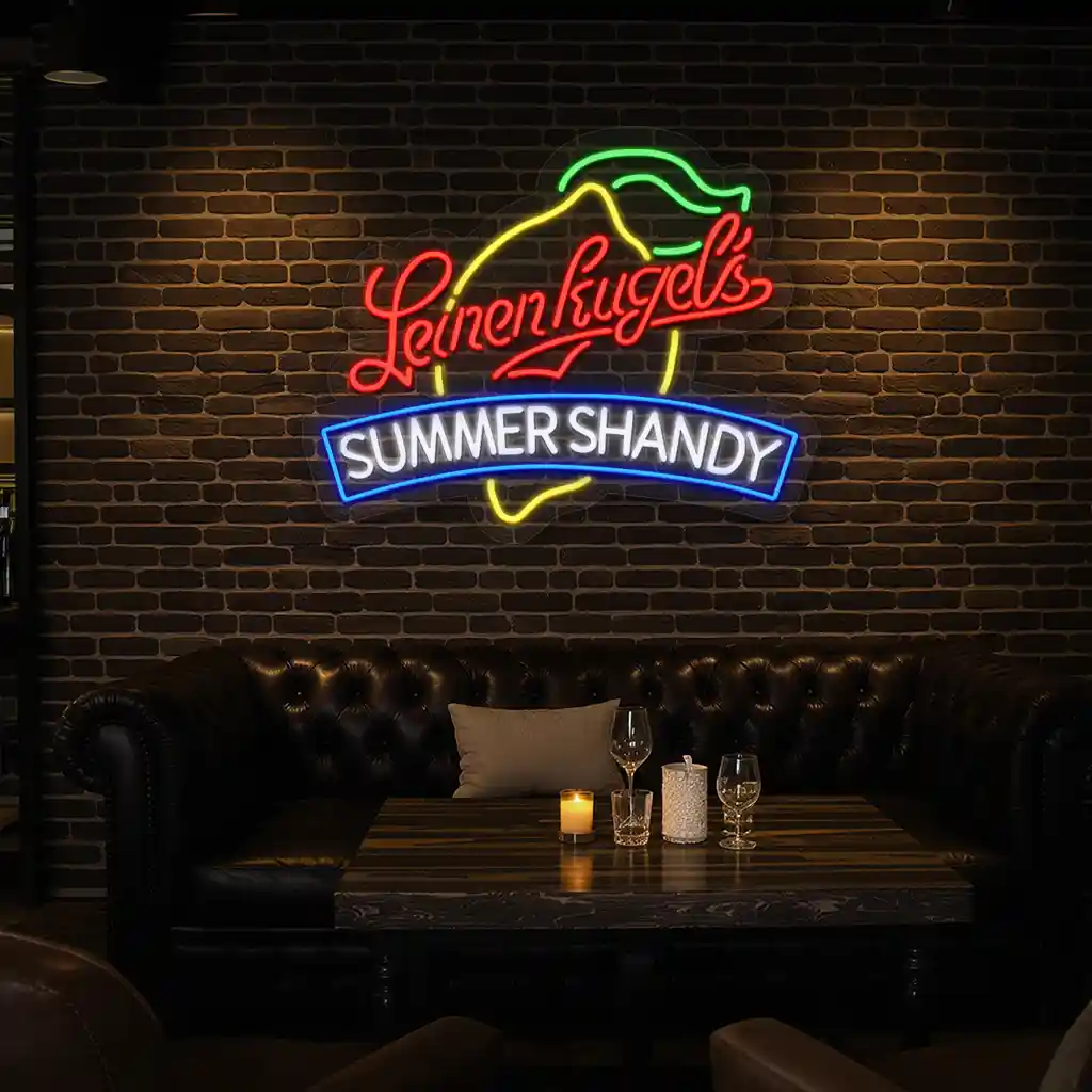 stylish neon signs for a vibrant summer shandy experience trendy stylish neon signs for a vibrant summer shandy experience trendy